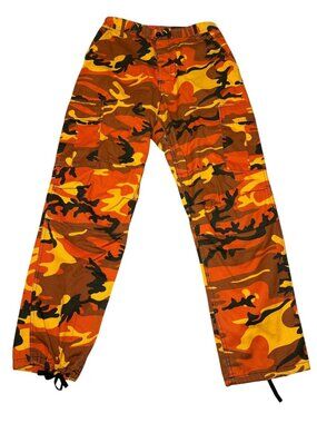 Rothco Orange Tiger Stripe Camo BDU Cargo Pants Medium Regular 31"-35" Waist